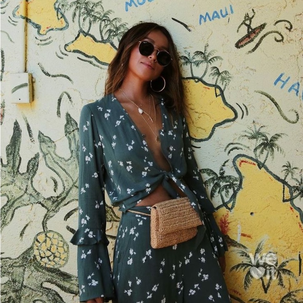 Billabong Green Floral set